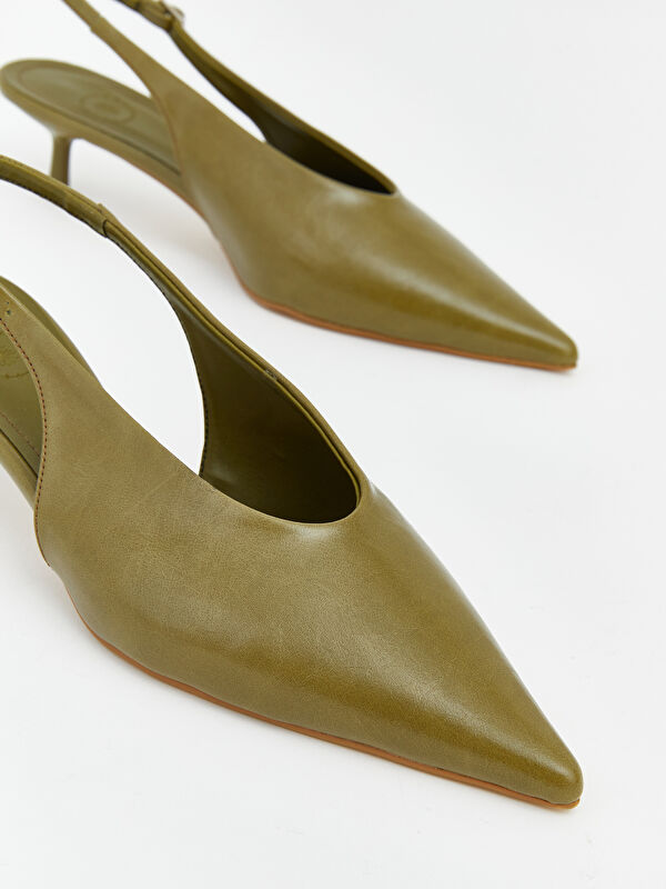 Lcw Steps Bordo Lcw Steps Sivri Burun Kadın Topuklu Ayakkabı