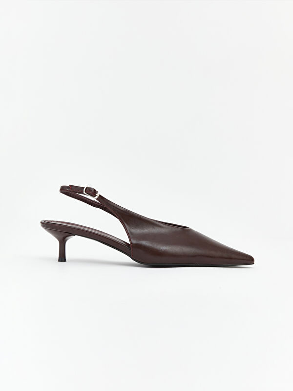 Lcw Steps Bordo Lcw Steps Sivri Burun Kadın Topuklu Ayakkabı