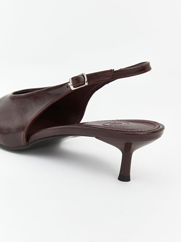 Lcw Steps Bordo Lcw Steps Sivri Burun Kadın Topuklu Ayakkabı