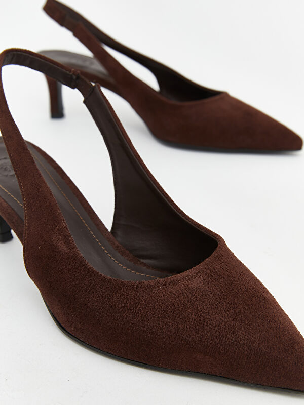 Lcw Steps Kahverengi Lcw Steps Sivri Burun Kadın Topuklu Ayakkabı
