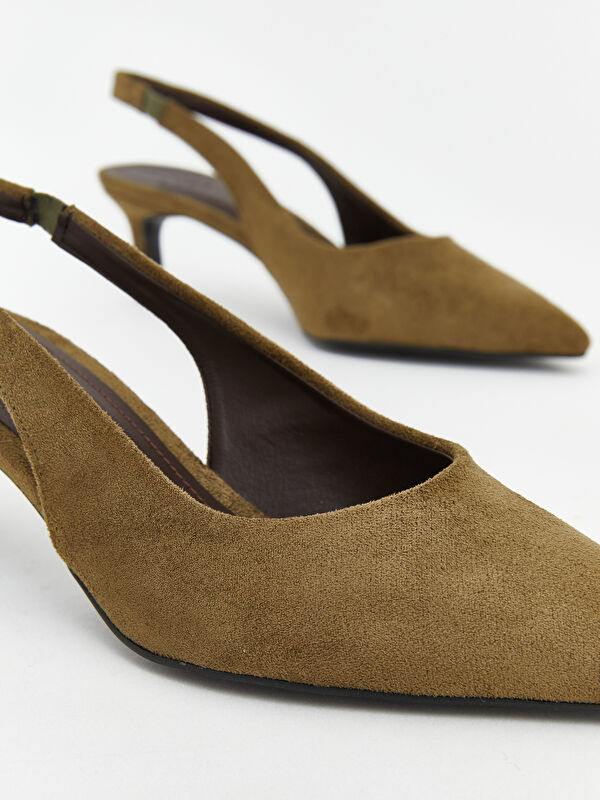 Lcw Steps Kahverengi Lcw Steps Sivri Burun Kadın Topuklu Ayakkabı