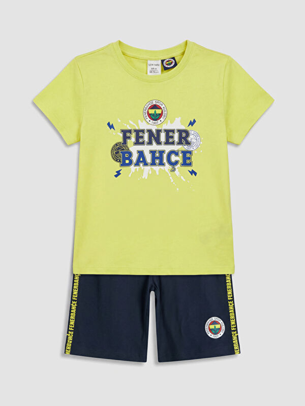LCW Kids Fenerbahçe Baskılı Erkek Çocuk Pijama Takım