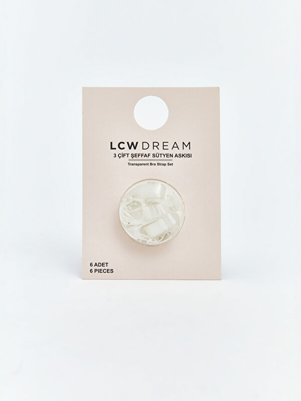 LCW DREAM Women's Transparent Bra Strap 3-packs