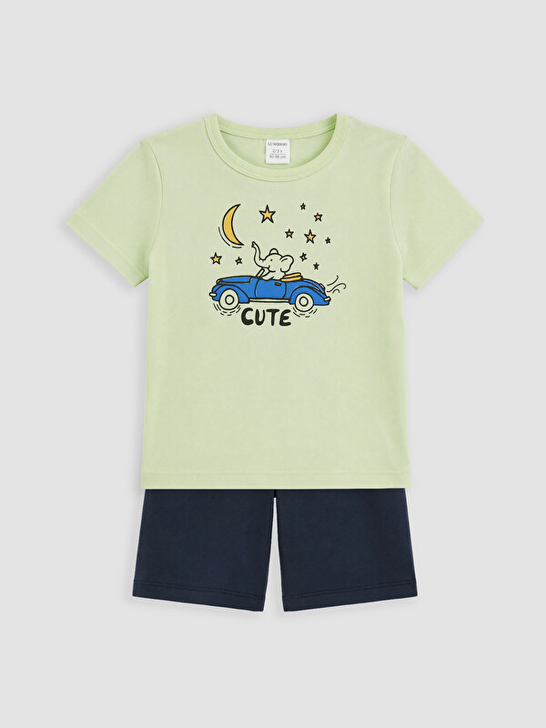 LC WAIKIKI Erkek Çocuk Baskılı Şortlu Pijama Takımı