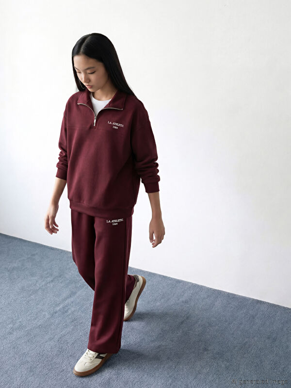 LCW Modest L.A. Athletic Nakışlı Soft Touch Kadın Eşofman Altı