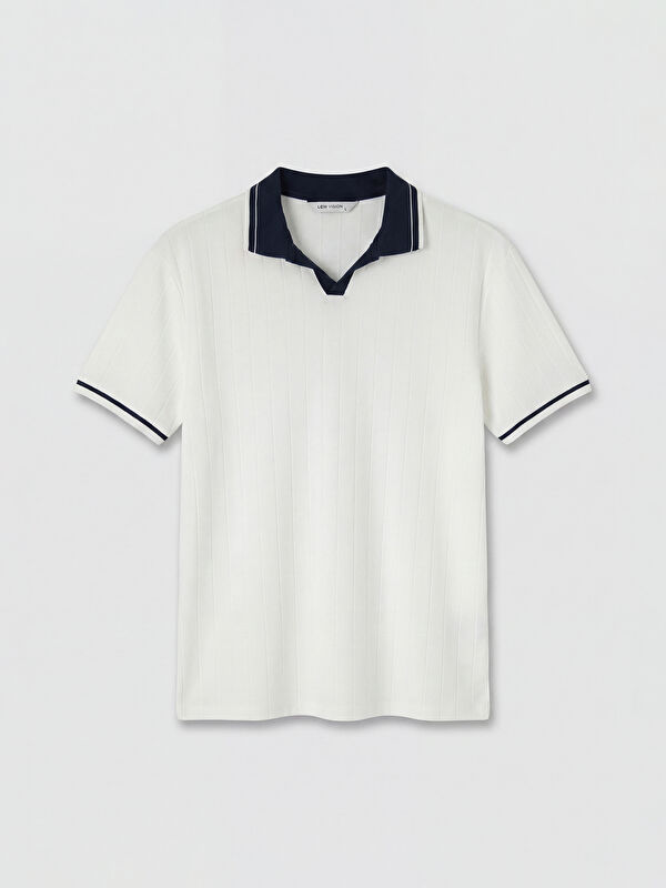 LCW Vision Polo Yaka Erkek Dokulu Tişört