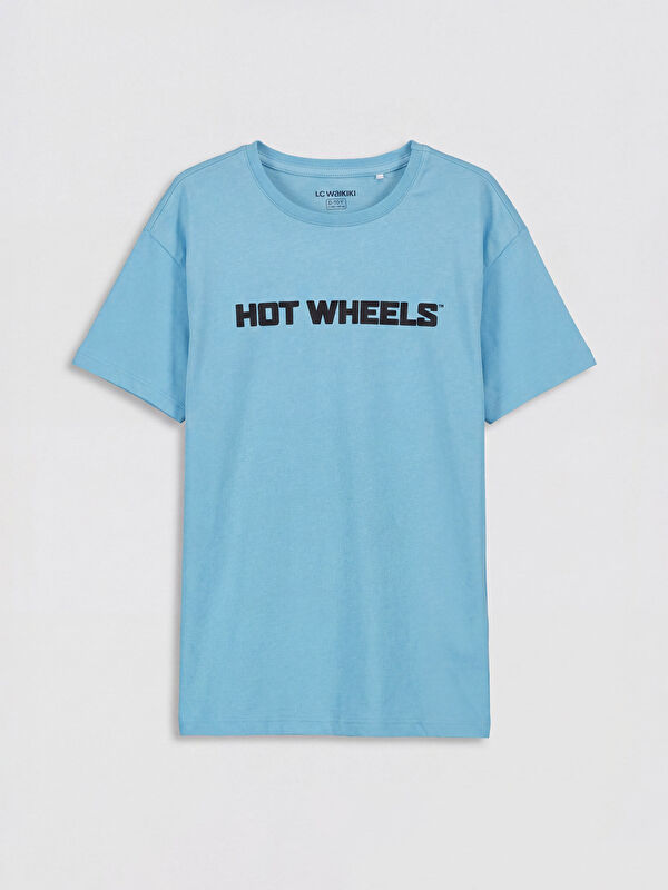 LCW Kids Hot Wheels Baskılı Erkek Çocuk Pijama Üst