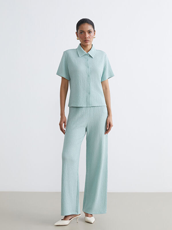 LCWAIKIKI Basic Elastische Taillenstrukturierte Damenhose