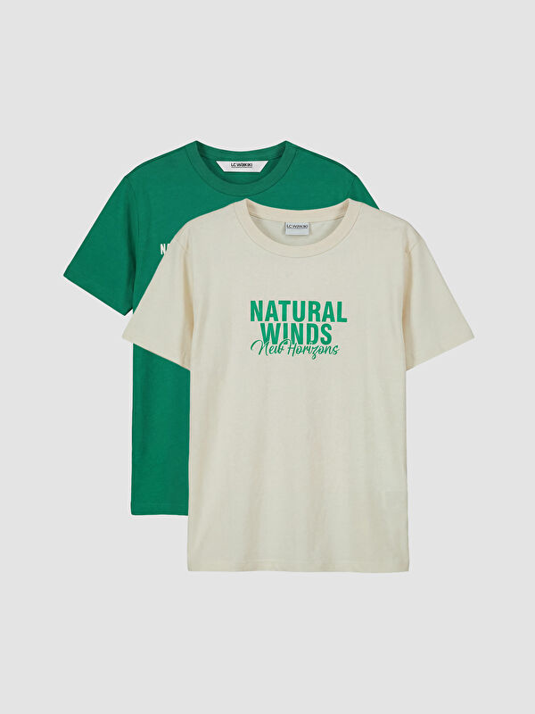 LCW Kids Printed Boys' T-Shirt 2 Pack