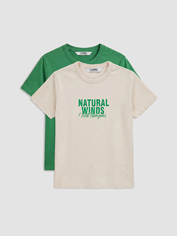 LCW Kids Printed Boys' T-Shirt 2 Pack
