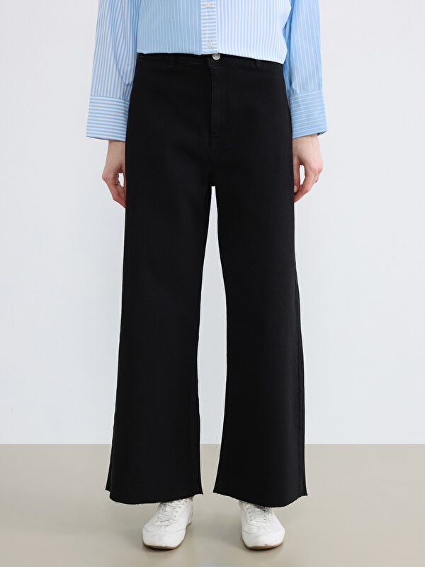 LCW Modest Wideleg Kadın Jean Pantolon	