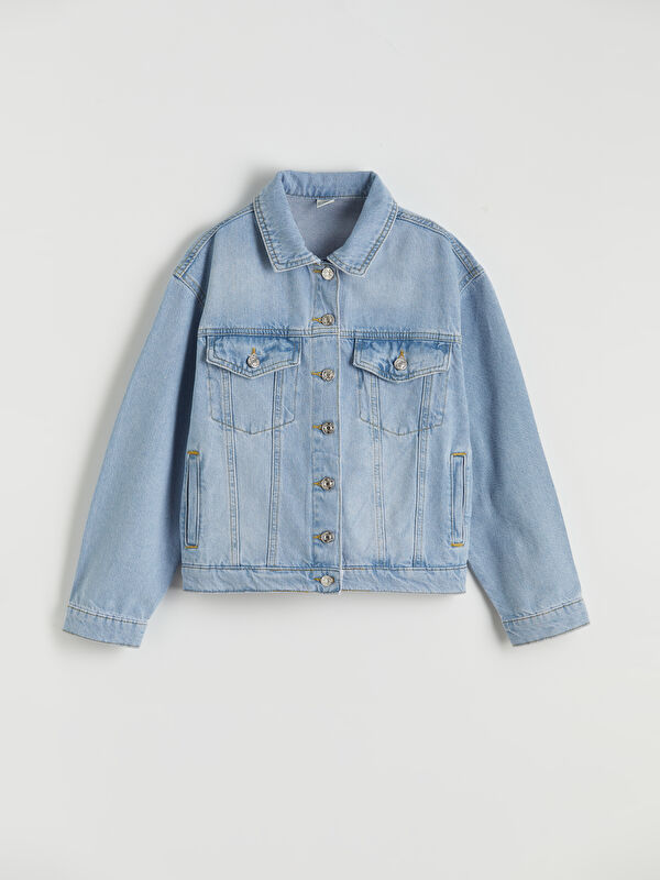 LCW Kids Kız Çocuk Jean Ceket