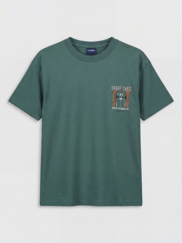 LCW Kids Crew Neck Printed Boys' T-Shirt