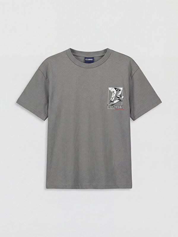 LCW Kids Crew Neck Printed Boys' T-Shirt