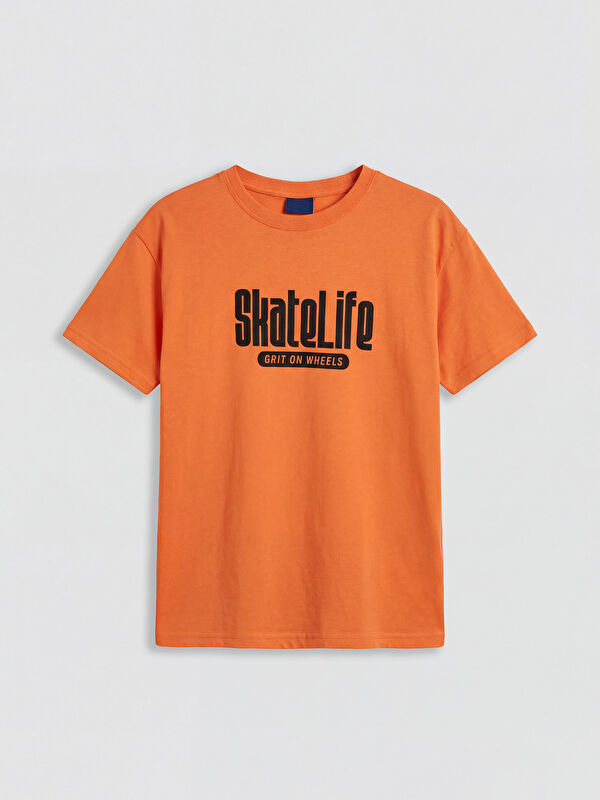 LCW Kids Crew Neck Printed Boys' T-Shirt