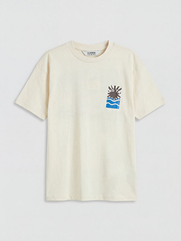 LCW Kids Crew Neck Printed Boys' T-Shirt