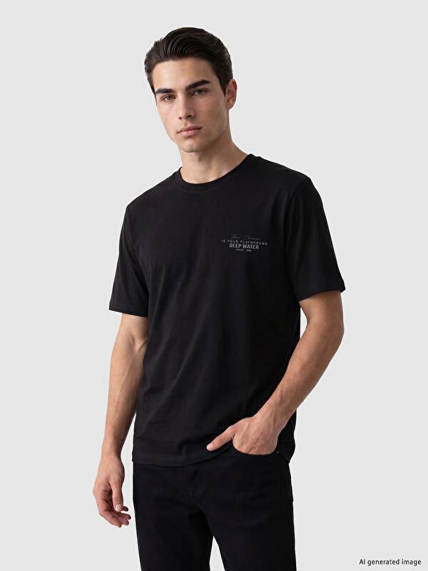LCWAIKIKI Classic Crew Neck Printed Men's T-Shirt