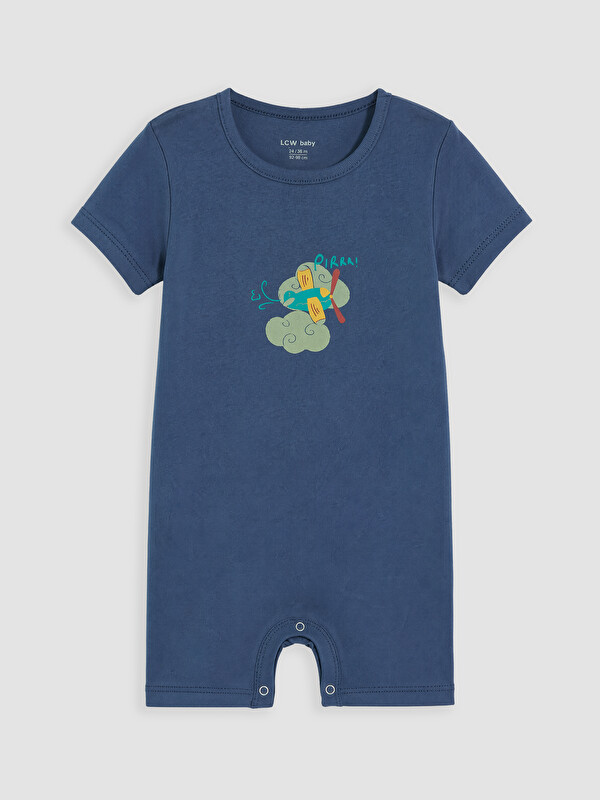 LC WAIKIKI Crew Neck Printed Baby Boys' Jumpsuit