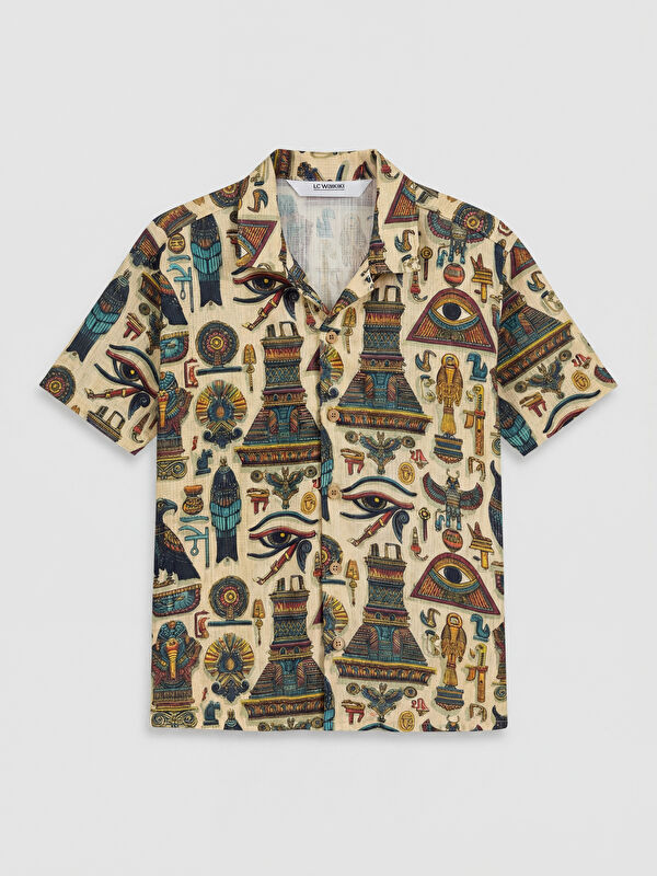 LCW Kids Patterned Poplin Boys' Shirt