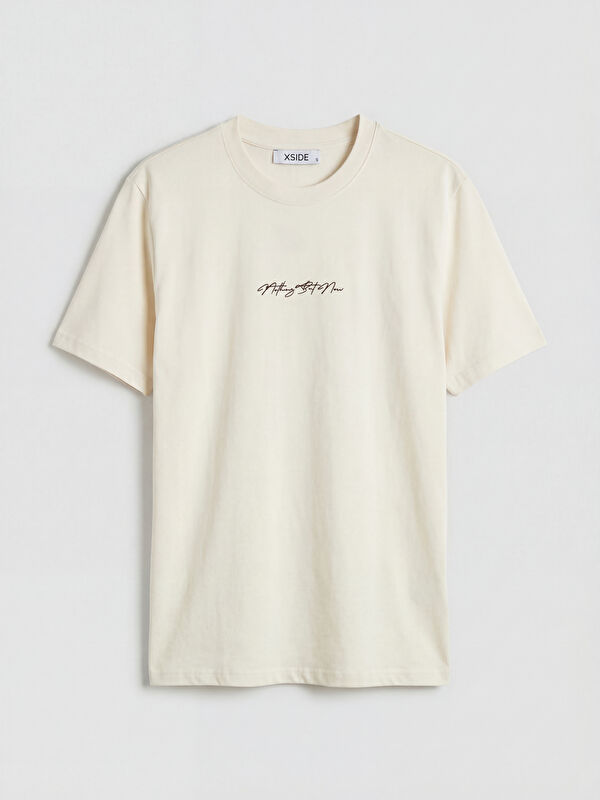 XSIDE Bisiklet Yaka Baskılı Erkek Tişört