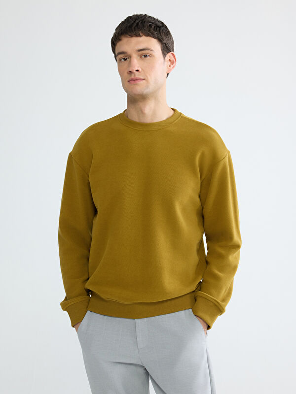 LCW Vision Bisiklet Yaka Erkek Sweatshirt