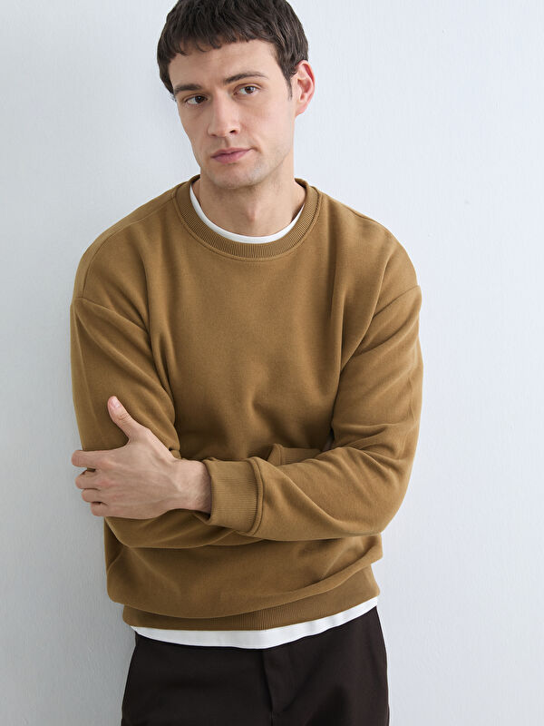 LCW Vision Bisiklet Yaka Erkek Sweatshirt
