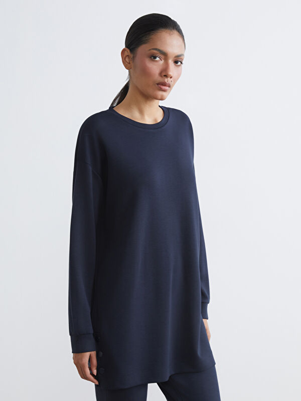 LCWAIKIKI Classic Soft Touch Oversize Kadın Sweatshirt Tunik