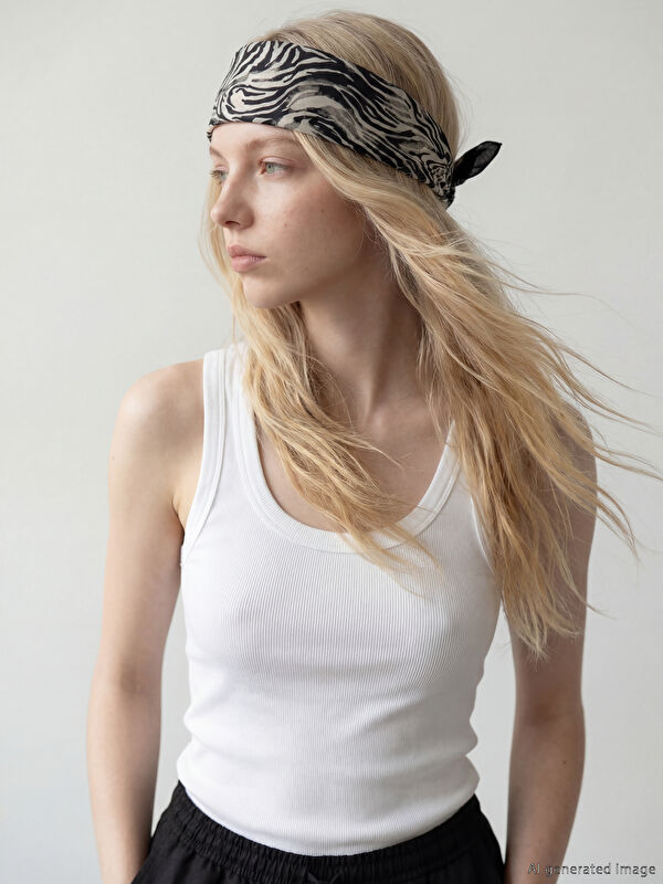 XSIDE U-Ausschnitt Damen Geripptes Tanktop