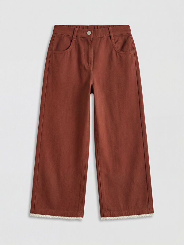 LCW Kids Regular Fit Wide Leg Girls' Trousers