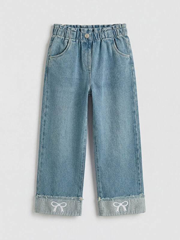 LCW Kids Regular Fit Embroidered Girls' Jeans