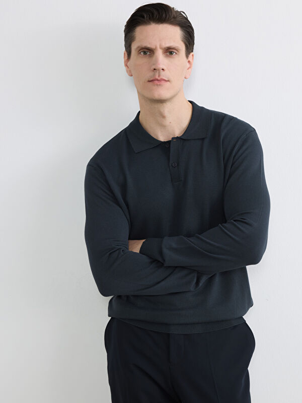 LCW Vision Polo Yaka Triko Erkek Kazak
