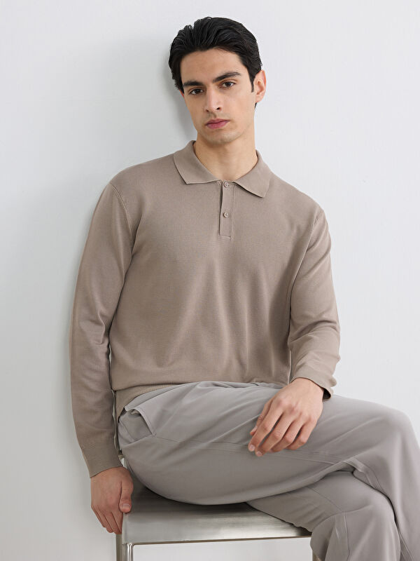 LCW Vision Polo Yaka Triko Erkek Kazak