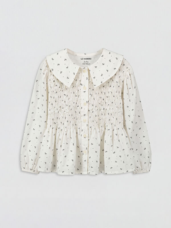 LCW Kids Printed Poplin Girls' Shirt