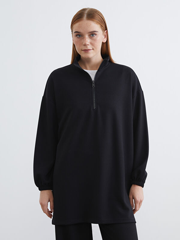 LCW Modest Soft Touch Oversize Kadın Sweatshirt Tunik