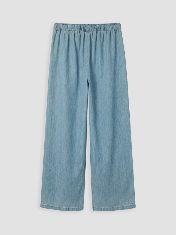 LCW Modest Серпімді белдік кең балақ әйелдер джинсы