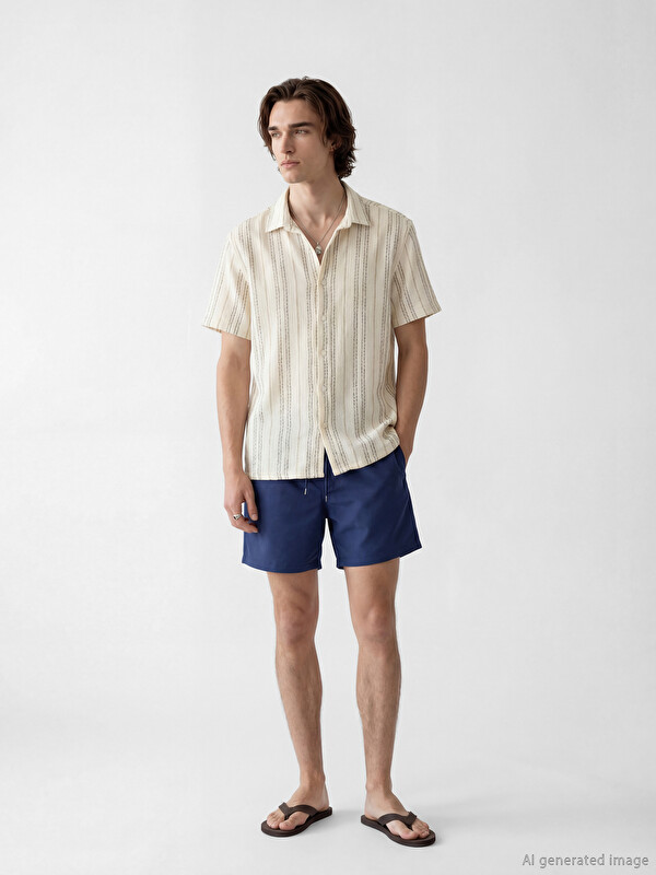 LCW SWIMWEAR شورت سباحة أزرق رجال