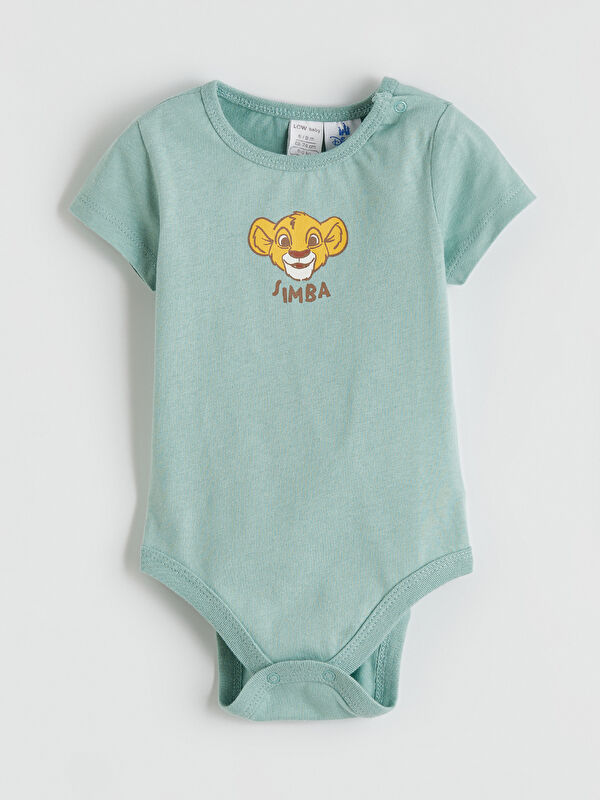LCW baby Aslan Kral Baskılı Erkek Bebek Çıtçıtlı Body