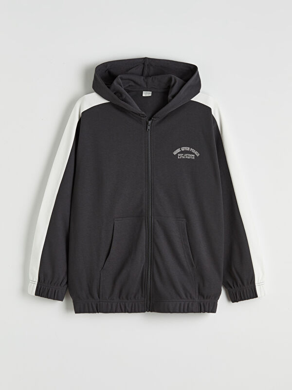 LCW Kids Hooded Boys' Zip-Up Sweatshirt