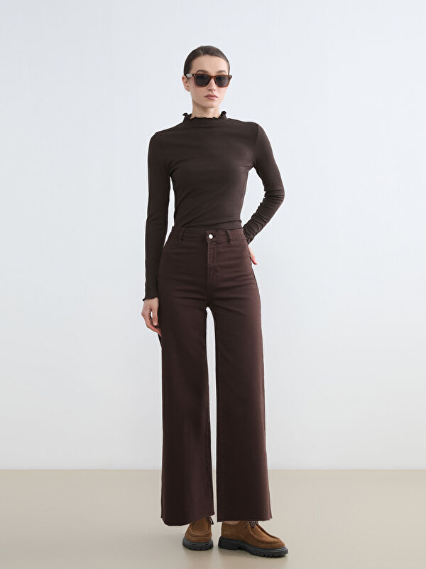 LCW Modest Wideleg Kadın Jean Pantolon