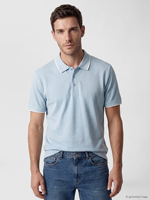 LCWAIKIKI Classic T-shirt Homme Col Polo Piqué