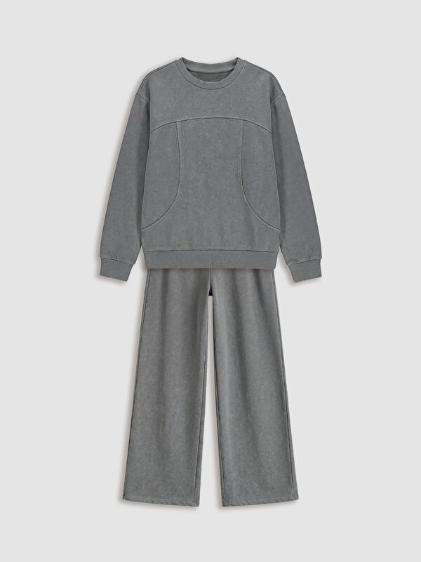 LCW Kids Kız Çocuk Sweatshirt ve Eşofman Altı