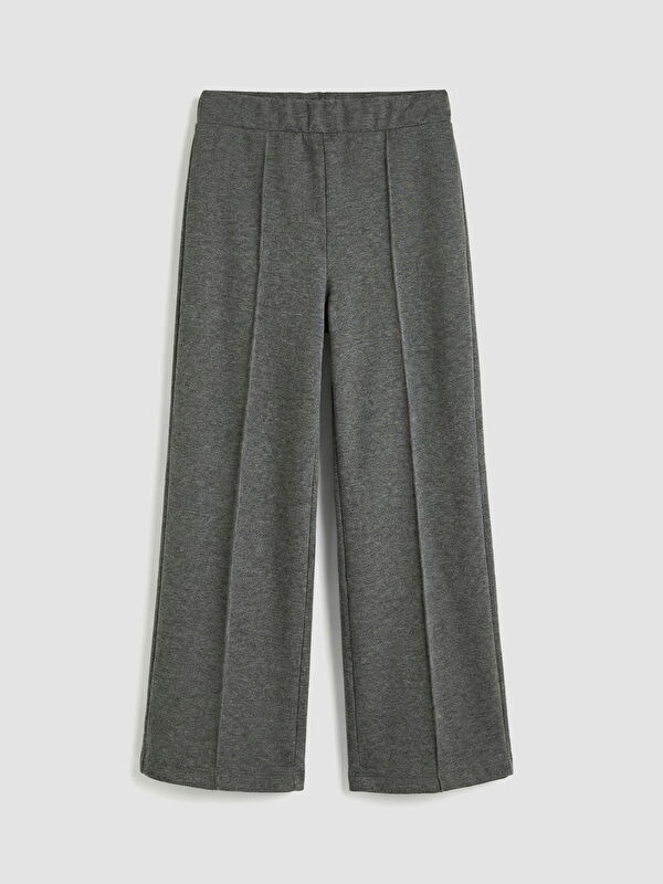 LCW Kids Beli Lastikli Geniş Paça Kız Çocuk Eşofman Altı
