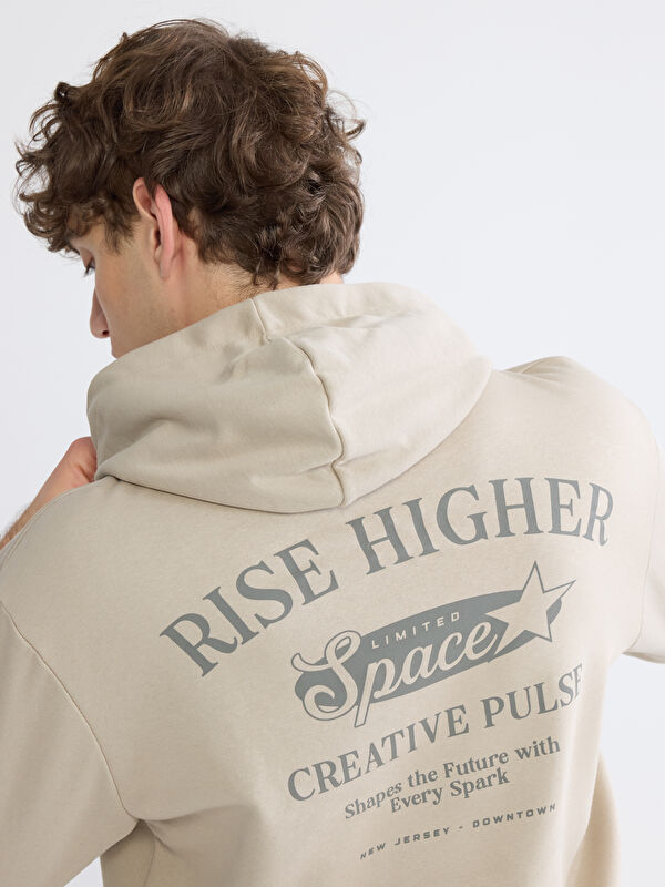 XSIDE Oversize Baskılı Erkek Sweatshirt