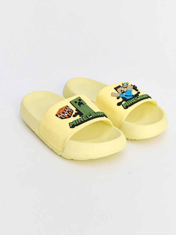 LCW STEPS Minecraft Baskılı Erkek Çocuk Terlik