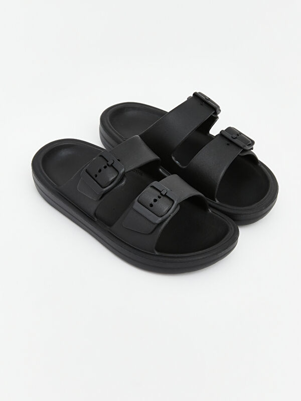 Lcw Steps Siyah Lcw Steps Çift Bantlı Erkek Çocuk Terlik