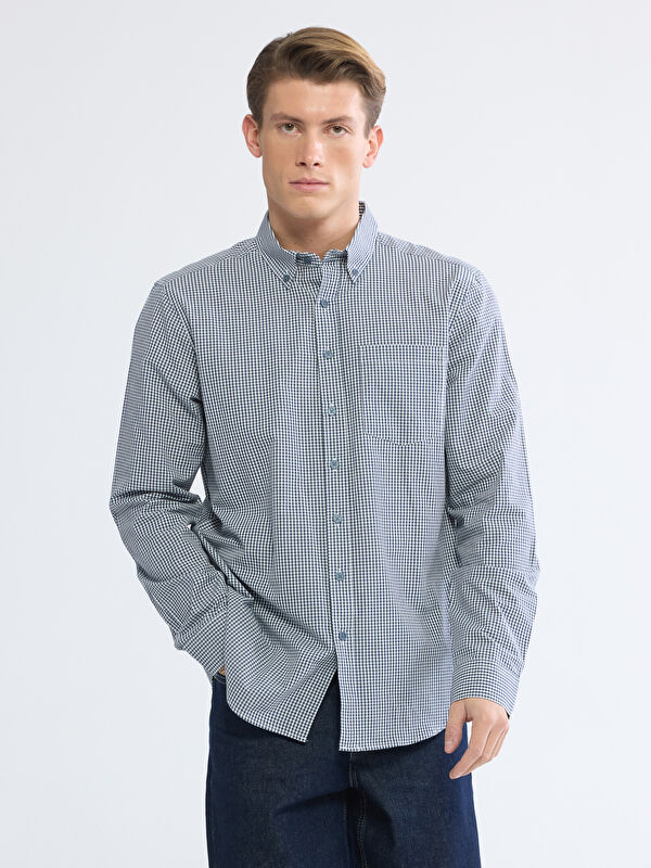 LCWAIKIKI Classic Regular Fit Ekose Erkek Gömlek