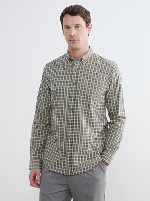 LCWAIKIKI Classic Regular Fit Ekose Erkek Gömlek