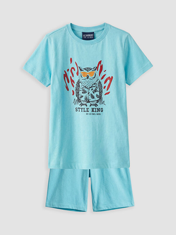 LC WAIKIKI Erkek Çocuk Baskılı Şortlu Pijama Takımı