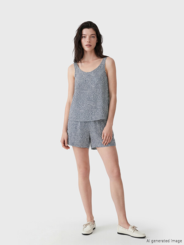 LCW Comfort Pantaloni scurți cu model pentru femei