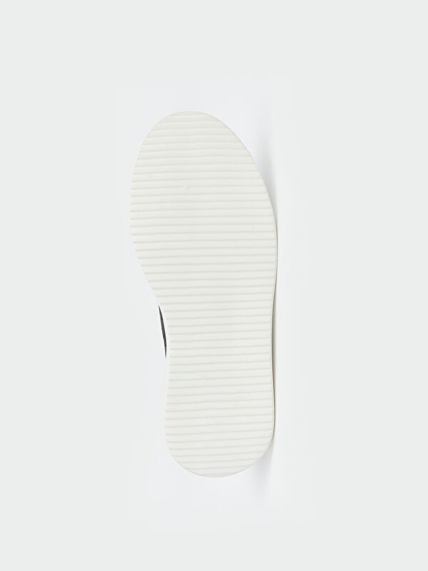 Lcw Steps Siyah Lcw Steps Deri Görünümlü Erkek Spor Ayakkabı